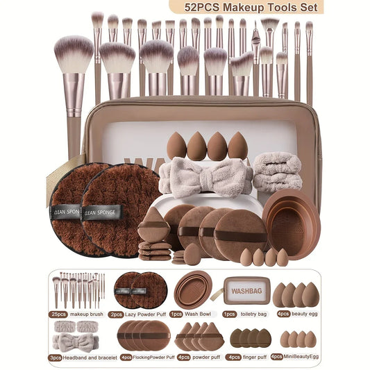 Ensemble de pinceaux de maquillage professionnel 52PCS