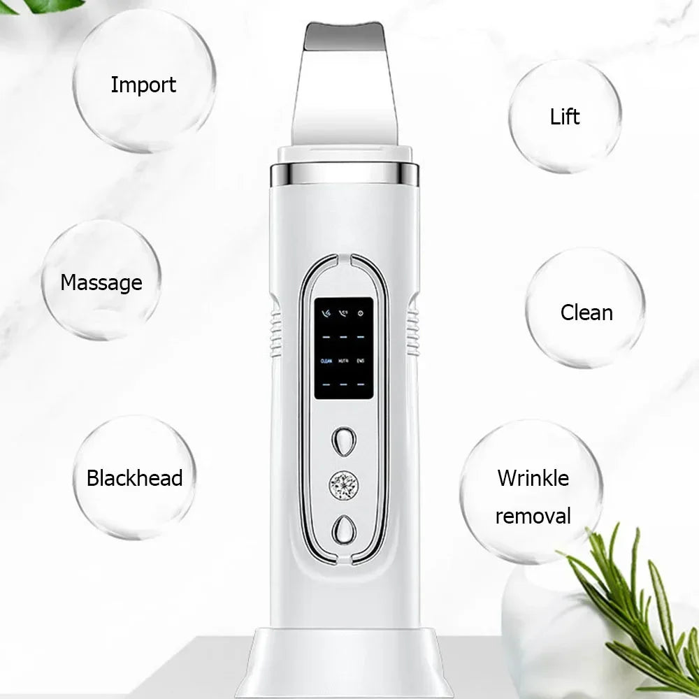 Épurateur de Peau à Ultrasons — Nettoyage Profond des Pores