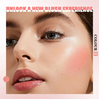Blush Stick Double Embout 3-en-1 — Joues & Lèvres, Waterproof Longue Tenue