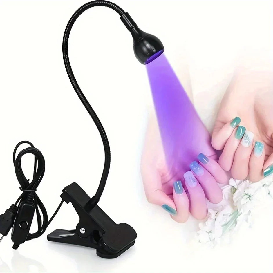 Sèche-ongles lumière UV lampe à ongles alimenté par USB conception Portable avec pour Mini USB pour ongles en Gel ongle manucure Salon outils