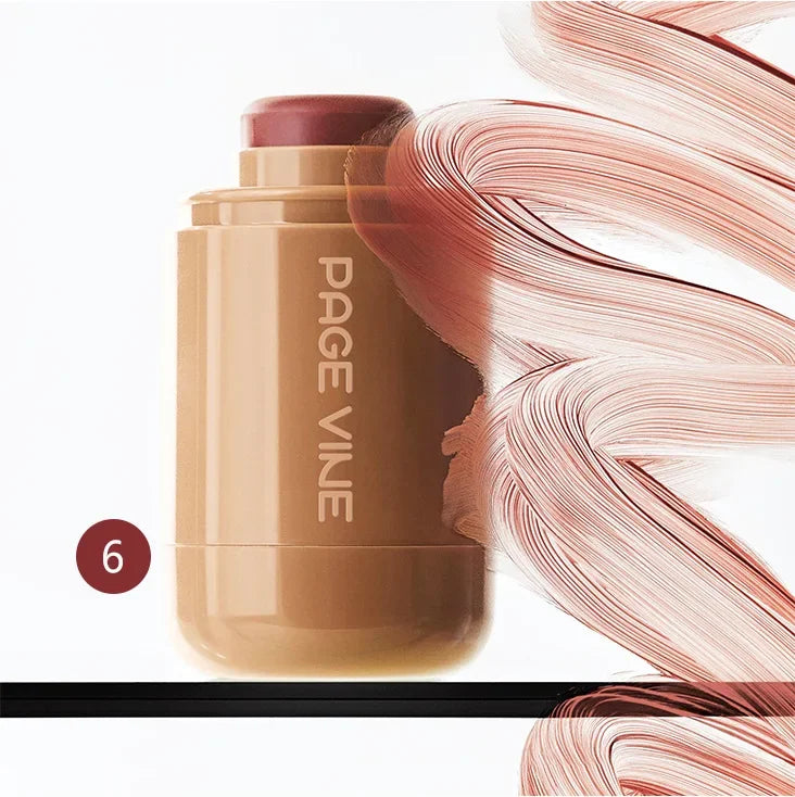 Blush Stick 3-en-1 — Joues, Lèvres & Contour, Longue Tenue