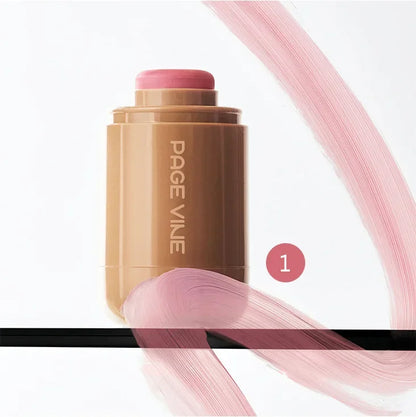 Blush Stick 3-en-1 — Joues, Lèvres & Contour, Longue Tenue