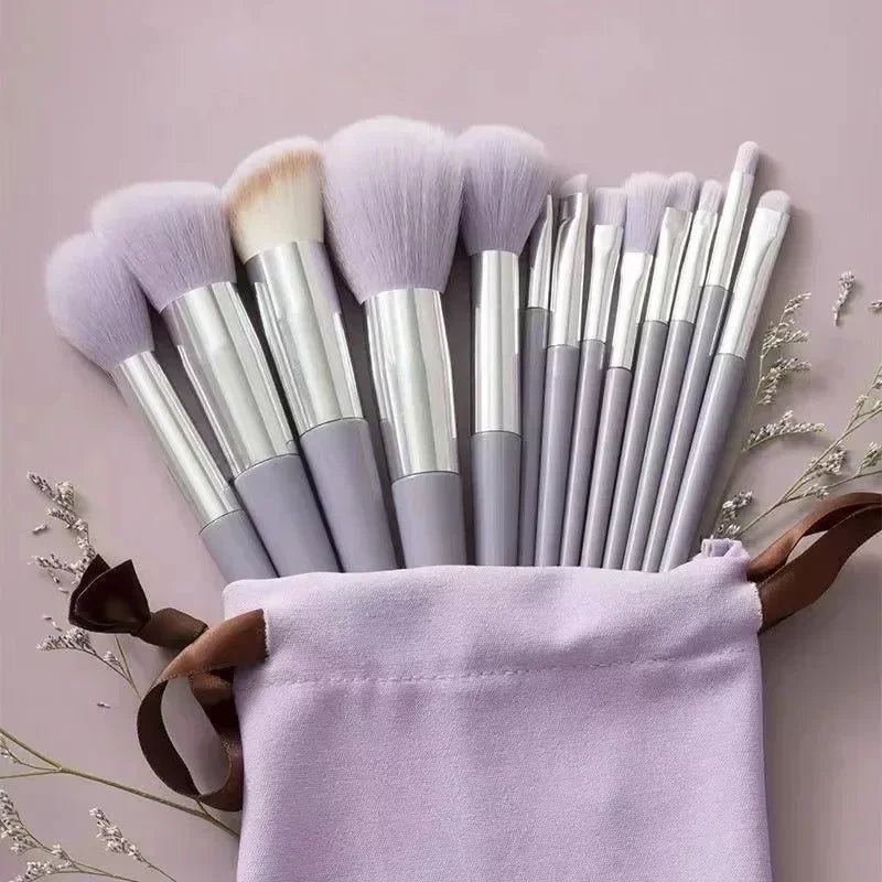 Set de Pinceaux Maquillage Professionnel avec Pochette — 13 ou 22 Pièces