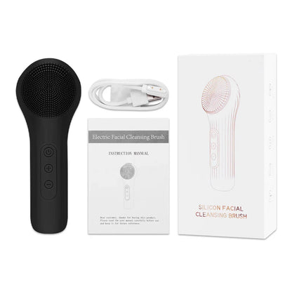 Brosse Nettoyante Visage en Silicone — Vibrations Ultrasoniques