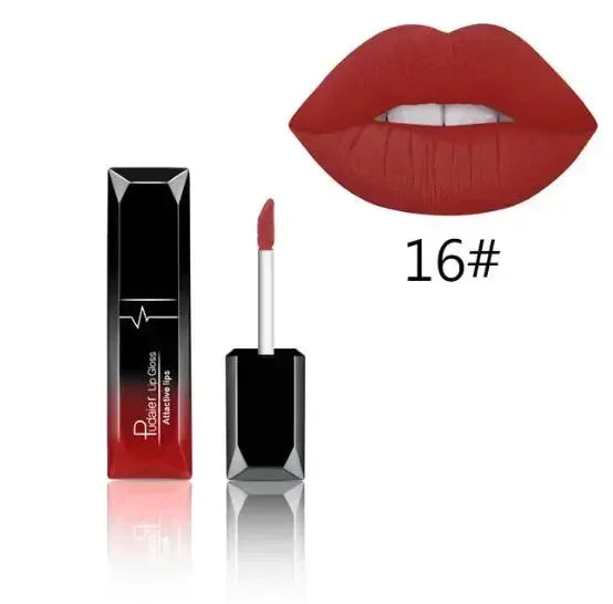 Gloss Lèvres Mat Longue Tenue — Velvet Waterproof, 21 Teintes