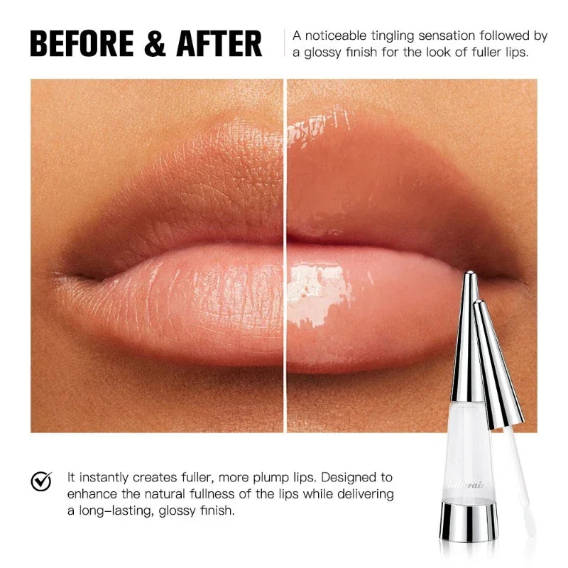 Huile Repulpante à Lèvres — Gloss Volumisant Hydratant Longue Tenue