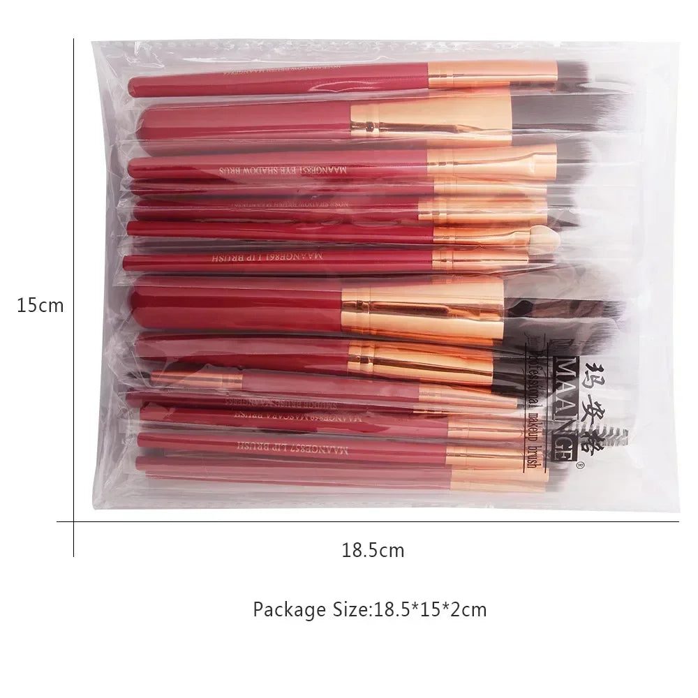 Set de Pinceaux Maquillage Professionnel avec Pochette — 13 ou 22 Pièces