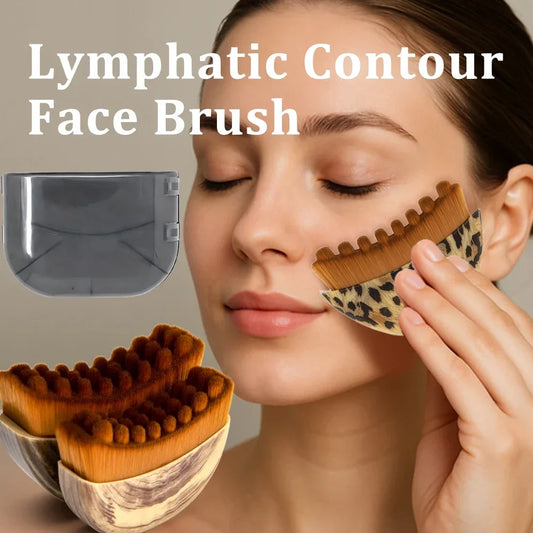 Brosse de Contour Facial — Drainage Lymphatique & Sculpture du Visage