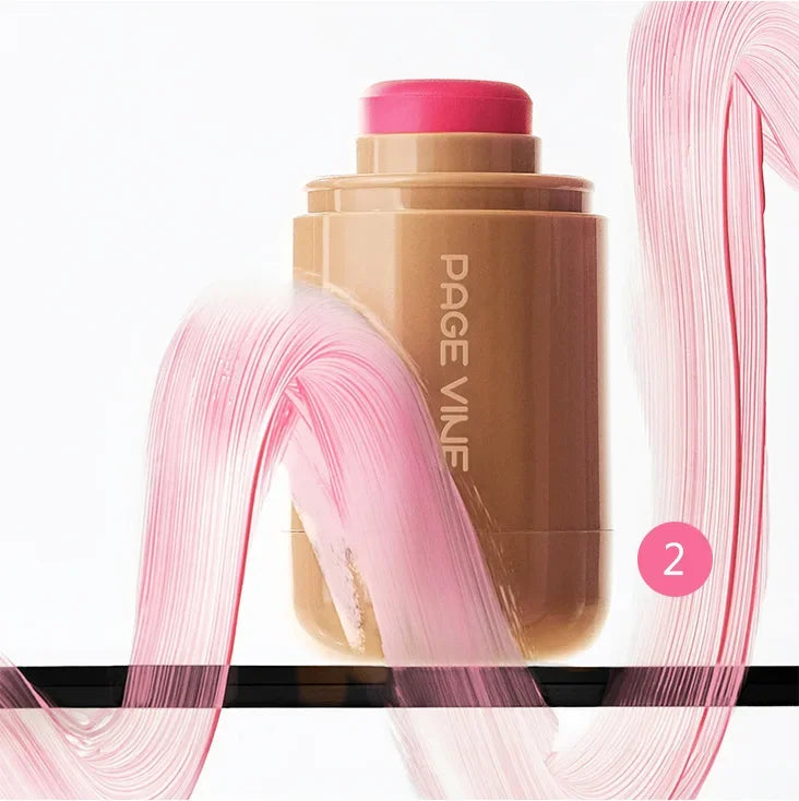 Blush Stick 3-en-1 — Joues, Lèvres & Contour, Longue Tenue
