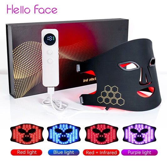 Masque LED Facial — Thérapie Lumineuse Anti-Acné & Rajeunissement