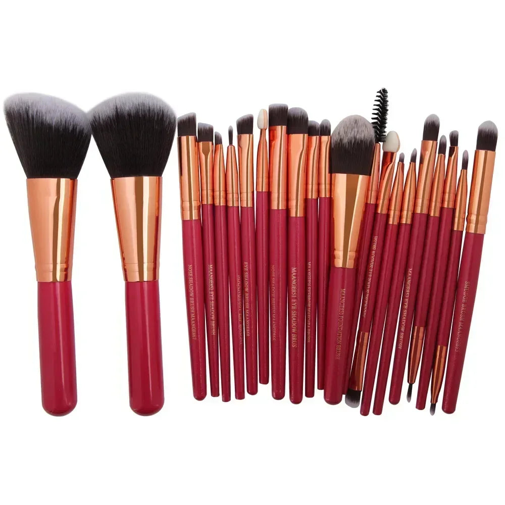Set de Pinceaux Maquillage Professionnel avec Pochette — 13 ou 22 Pièces